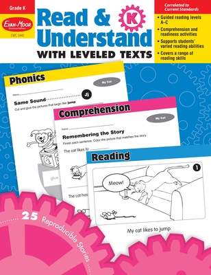 Read and Understand with Leveled Texts, Kindergarten Teacher Resource (Read & Understand with Leveled Texts) Cover Image