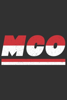 McO: Monaco Tagesplaner mit 120 Seiten in weiß. Organizer auch als Terminkalender, Kalender oder Planer mit der Monaco Flag Cover Image