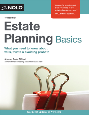 Estate Planning Basics By Denis Clifford Cover Image