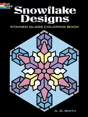 Snowflake Designs Stained Glass Coloring Book (Dover Design Coloring Books)