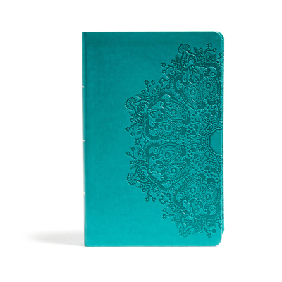CSB Large Print Personal Size Reference Bible, Teal LeatherTouch Cover Image