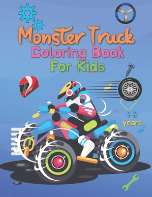 Monster Truck Coloring Book For Kids 4-8 Years By Wasim Publications Cover Image