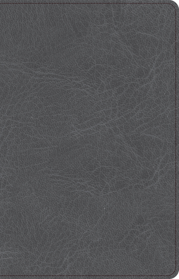 Cover for CSB Thinline Bible, Charcoal LeatherTouch