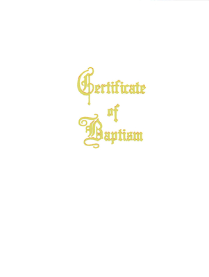 Traditional Steel-Engraved Adult/Youth Baptism Certificate (Pkg of 3) Cover Image
