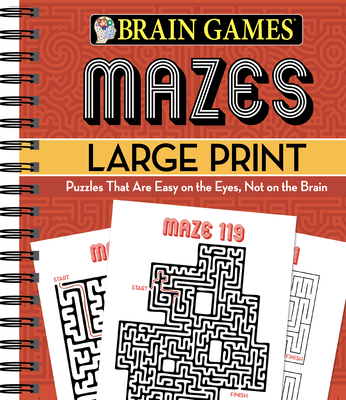 Brain Games - Mazes Large Print Cover Image