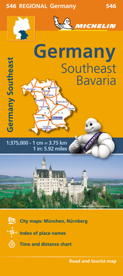 Michelin Germany Southeast Map 546 By Michelin Cover Image