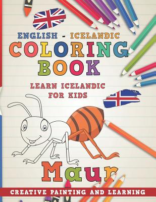 Coloring Book: English - Icelandic I Learn Icelandic for Kids I Creative Painting and Learning. (Learn Languages #14) Cover Image