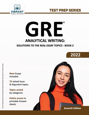 GRE Analytical Writing: Solutions to the Real Essay Topics - Book 2 (Test Prep) By Vibrant Publishers Cover Image