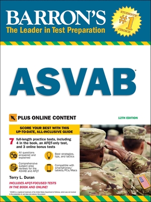 ASVAB with Online Tests (Barron's Test Prep) By Terry L. Duran Cover Image