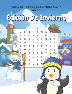 Sopa De Letras Para Niños 6-10 Años Edición De Invierno