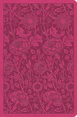 ESV Value Compact Bible (Trutone, Raspberry, Floral Design)  Cover Image