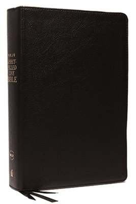 NKJV, Spirit-Filled Life Bible, Third Edition, Genuine Leather, Black, Red Letter Edition, Comfort Print, Comfort Print: Kingdom Equipping Through the Cover Image