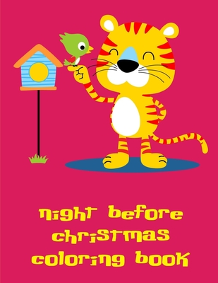 Night Before Christmas Coloring Book: Super Cute Kawaii Coloring Pages for Teens Cover Image