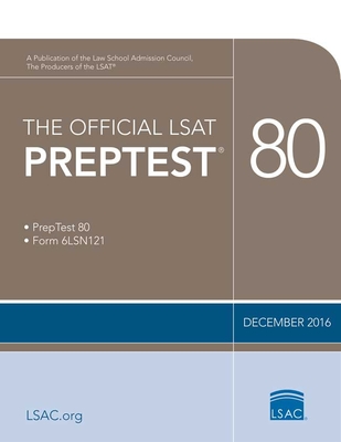 The Official LSAT Preptest 80: (dec. 2016 Lsat) Cover Image