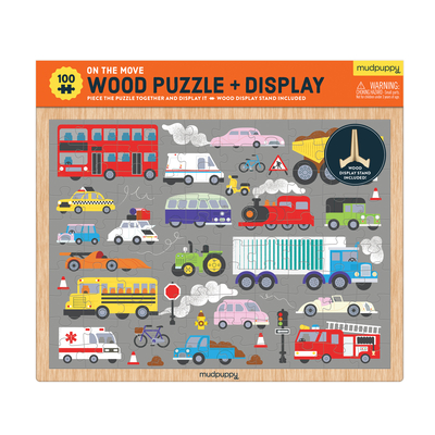 On the Move 100 Piece Wood Puzzle + Display By Illustrated By Mudpuppy (Created by) Cover Image