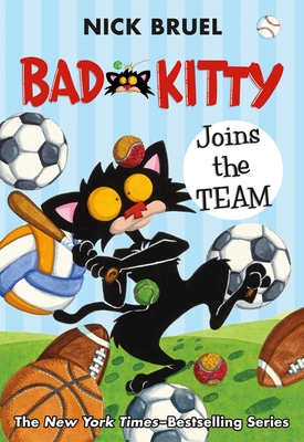 Bad Kitty Joins the Team (paperback black-and-white edition) Cover Image