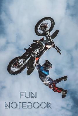Fun Notebook: Boys Books - Mini Composition Notebook - Ages 6 -12 - Dirt Bike Jump Cover Image