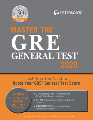 Master the GRE General Test 2020 By Peterson's Cover Image