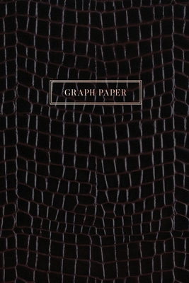 Graph Paper: Executive Style Composition Notebook - Black Alligator Skin Leather Style, Softcover - 6 x 9 - 100 pages (Office Essen By Birchwood Press Cover Image