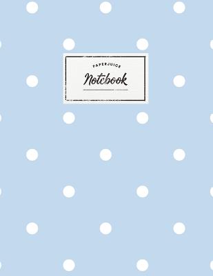 Notebook: Beautiful light blue polkadot design ★ Personal notes ★ Daily diary ★ Office supplies 8.5 x 11 - big Cover Image