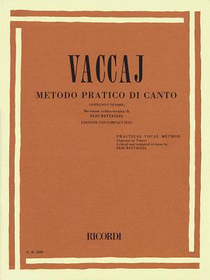 Practical Vocal Method (Vaccai) - High Voice: Soprano/Tenor - Book/CD Cover Image
