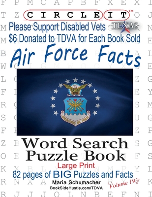 Circle It Air Force Facts Word Search Puzzle Book Large Print Paperback Folio Books