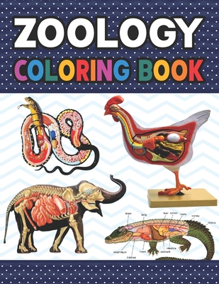 Zoology Coloring Book: Collection of Simple Illustrations of Zoology. Animal Anatomy and Veterinary Physiology Coloring Book. Dog Cat Horse F Cover Image