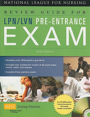 Review Guide for Lpn/LVN Pre-Entrance Exam [With CDROM] Cover Image