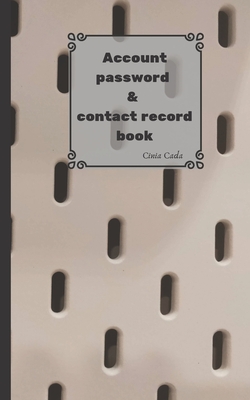 Account password & contact record book (Simple Style #3) Cover Image