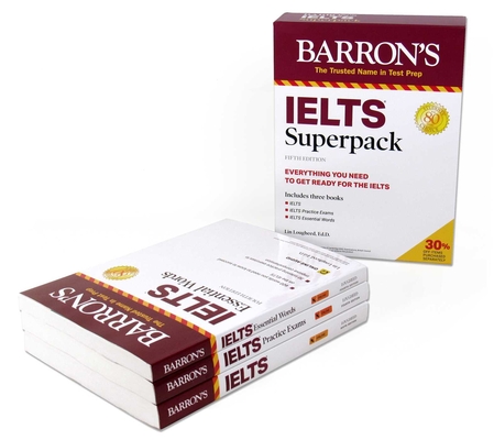IELTS Superpack (Barron's Test Prep) By Lin Lougheed, Ph.D. Cover Image