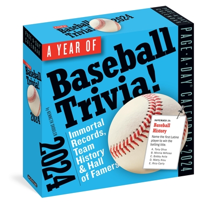 A Year of Baseball Trivia! Page-A-Day Calendar 2024: Immortal Records, Team History & Hall of Famers