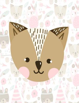 Notebook: Cute Cat Face Notebook for Girls, Large Size - Letter, Wide Ruled By Pinkcrushed Notebooks Cover Image