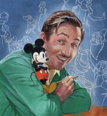 Walt's Imagination: The Life of Walt Disney (A Big Words Book #10) Cover Image