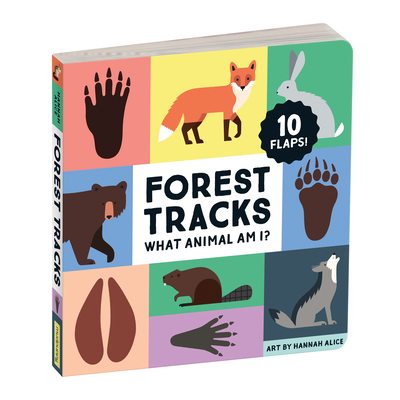Forest Tracks: What Animal Am I? Lift-the-Flap Board Book (Hardcover) |  Books and Crannies