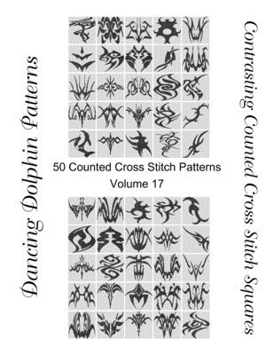 Contrasting Counted Cross Stitch Squares: 50 Counted Cross Stitch Patterns (Volume #17) By Dancing Dolphin Patterns Cover Image