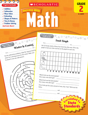 Scholastic Success With Math: Grade 2 Workbook By Scholastic, Scholastic, Virginia Dooley (Editor) Cover Image