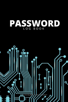 Password Log Book: Password Keeper with Alphabetical Pages Circuit Design Cover Image