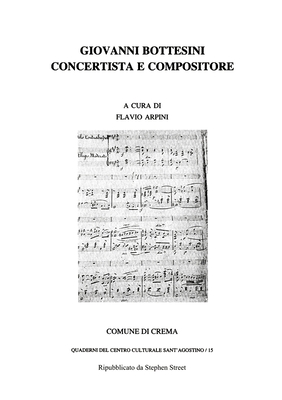 Giovanni Bottesini Concertista e Compositore By Flavio Arpini, Comune Di Crema (Other), Stephen Street (Other) Cover Image