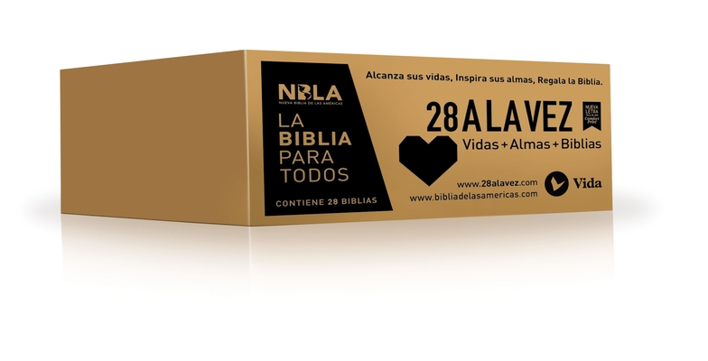 Nbla Santa Biblia, Edición Económica, Paquete de 28, Tapa Rústica By Nbla-Nueva Biblia de Las Américas, Vida Cover Image