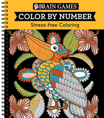Brain Games - Color by Number: Stress-Free Coloring (Orange) Cover Image