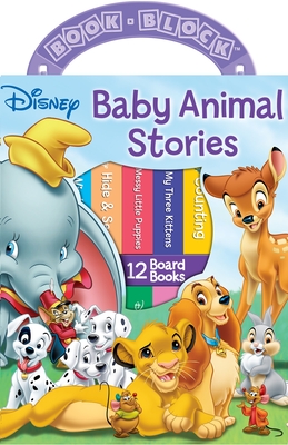 Disney: Baby Animal Stories 12 Board Books By Pi Kids, The Disney Storybook Art Team (Illustrator) Cover Image