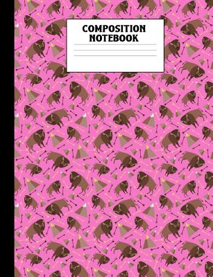 Cow Print Composition Notebook: Wide Ruled Paper Notebook