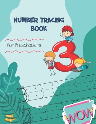 Number Tracing Book for Preschoolers: Learn Numbers 0-20 for kids ages 3-5, Coloring Cute, Number Writing Practice Cover Image