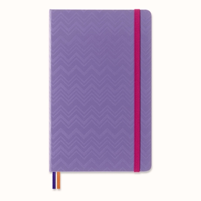 Moleskine Limited Edition 2023 Weekly Notebook Planner Missoni, 12M, Large, Purple Textile, Hard Cover (5 x 8.25) By Moleskine Cover Image