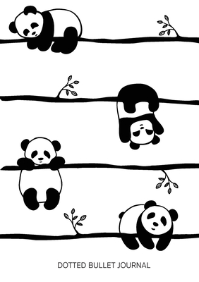 Cute Pandas - Dotted Bullet Journal: Medium A5 - 5.83X8.27 Cover Image