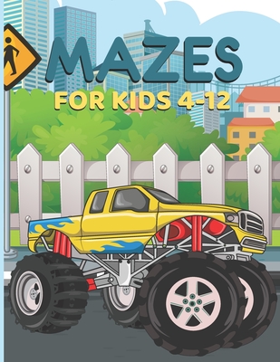 Monster Truck Activity Books For Kids Ages 4-8: Skill Building For