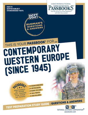Contemporary Western Europe (DAN-71): Passbooks Study Guide (Dantes Subject Standardized Tests #71) By National Learning Corporation Cover Image