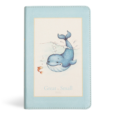 KJV Great and Small Bible, Baby Blue LeatherTouch: A Keepsake Bible for Babies Cover Image