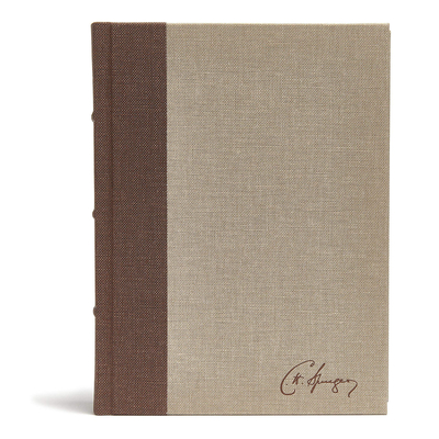 CSB Spurgeon Study Bible, Brown/Tan Cloth Over Board Cover Image