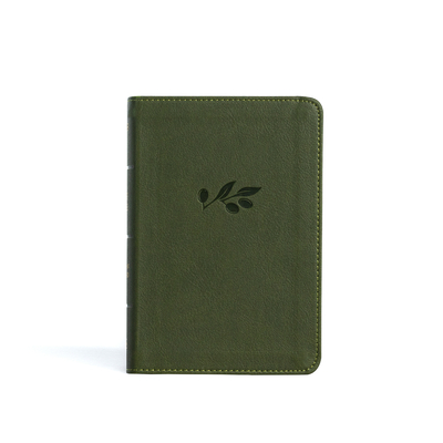 NASB Large Print Compact Reference Bible, Olive Leathertouch Cover Image